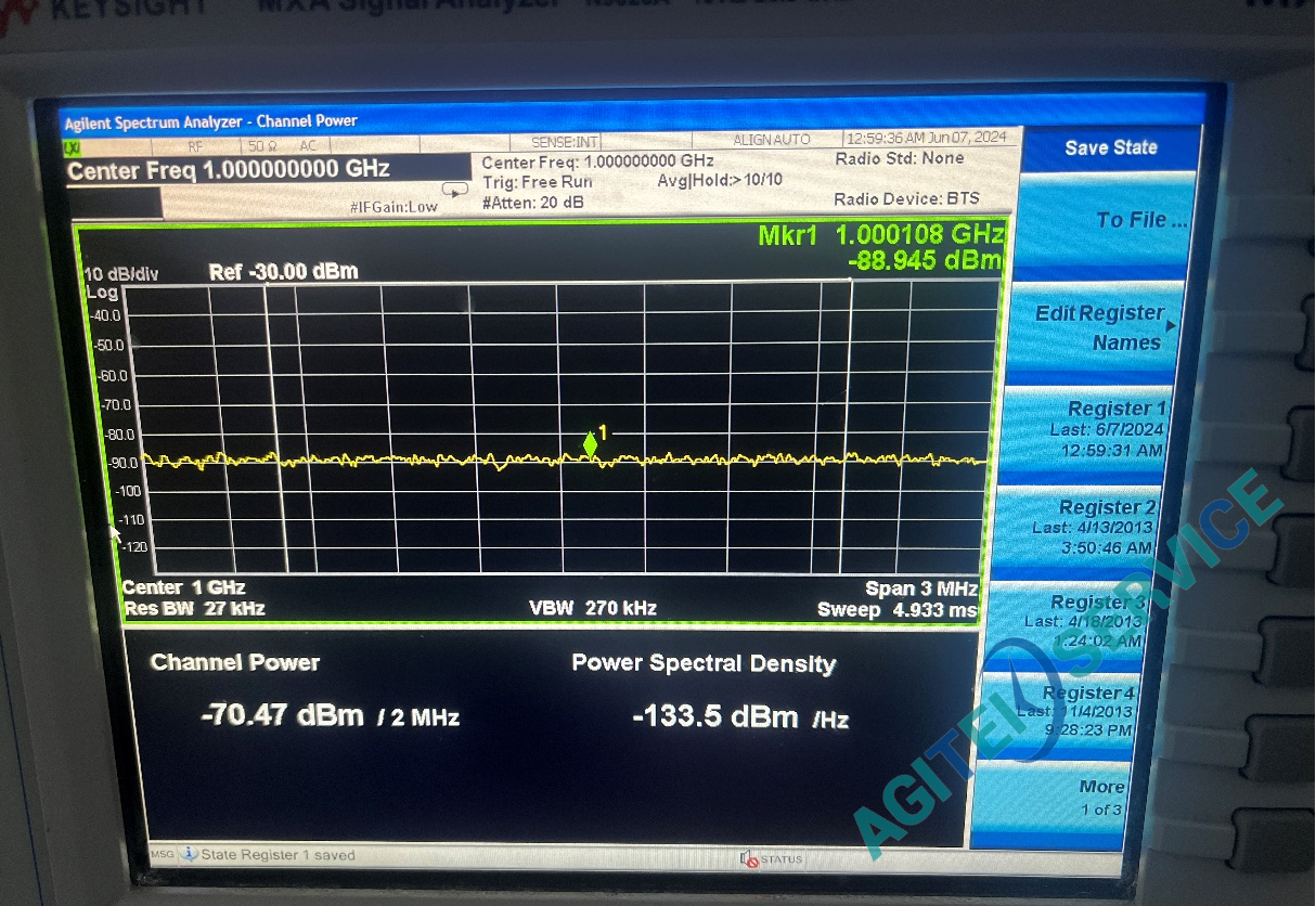 N9020A频谱分析仪如何设置保存