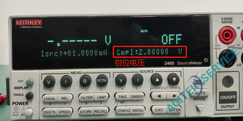 吉时利(Keithley)2400源表LIMIT钳位测试
