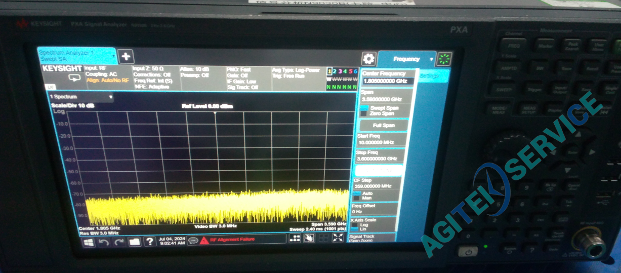 是德N9030B频谱分析仪前端板故障维修