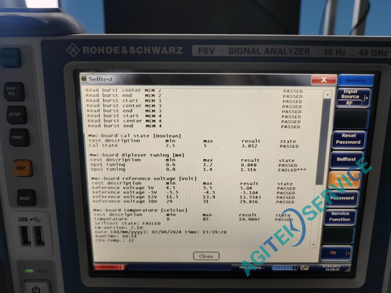 罗德与施瓦茨(R&S)FSV30频谱分析仪维修