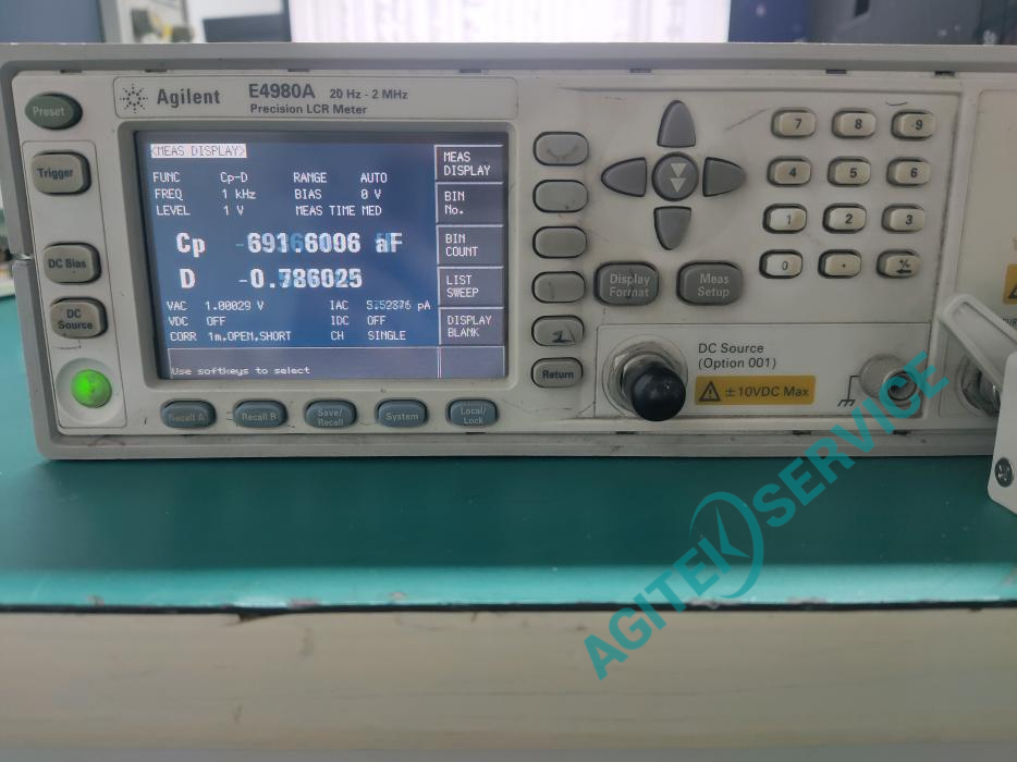 安捷伦E4980A LCR表开机报错维修