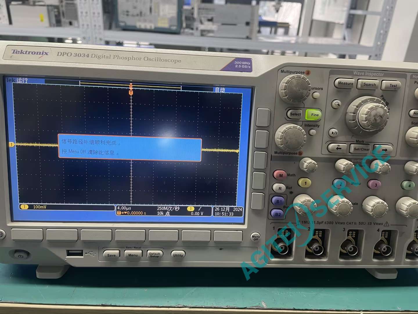 泰克DPO3034示波器通道故障维修