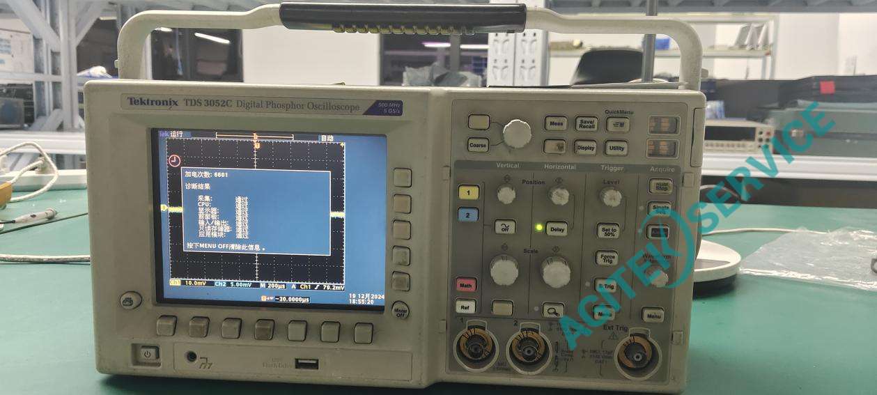 Tektronix泰克示波器TDS3052C按键无反应维修