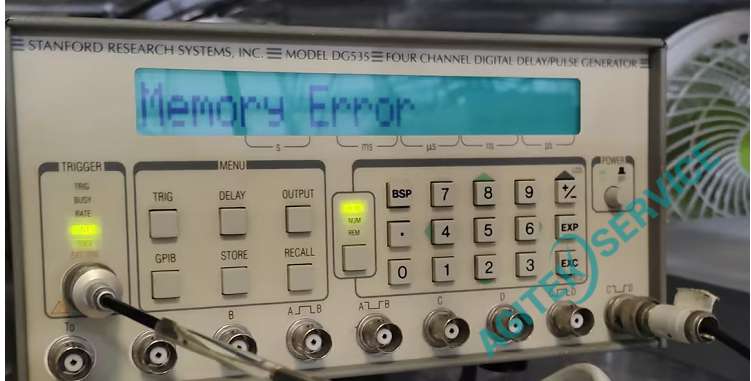 斯坦福脉冲发生器DG535开机后memory error报错