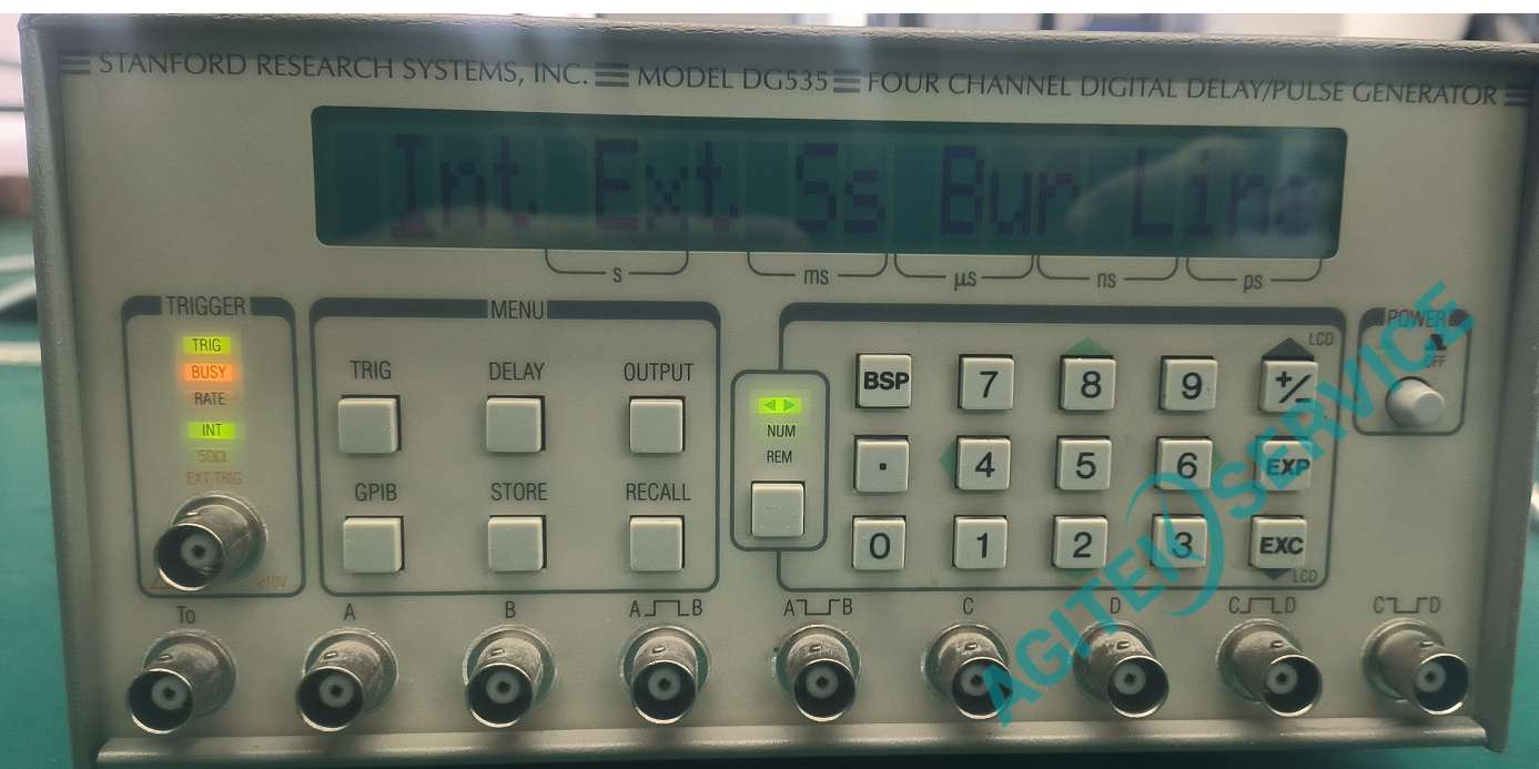 斯坦福脉冲发生器DG535开机后memory error报错