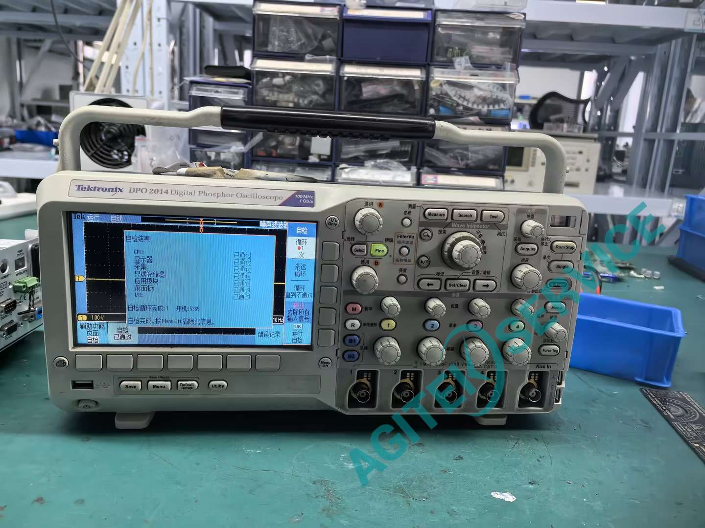 泰克DPO2014示波器波形线不显示维修