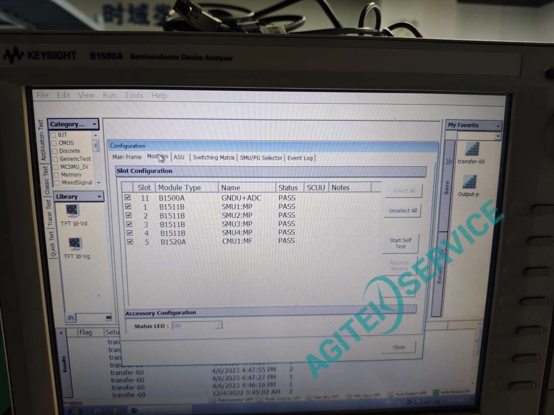 Keysight是德B1500A半导体参数分析仪维修