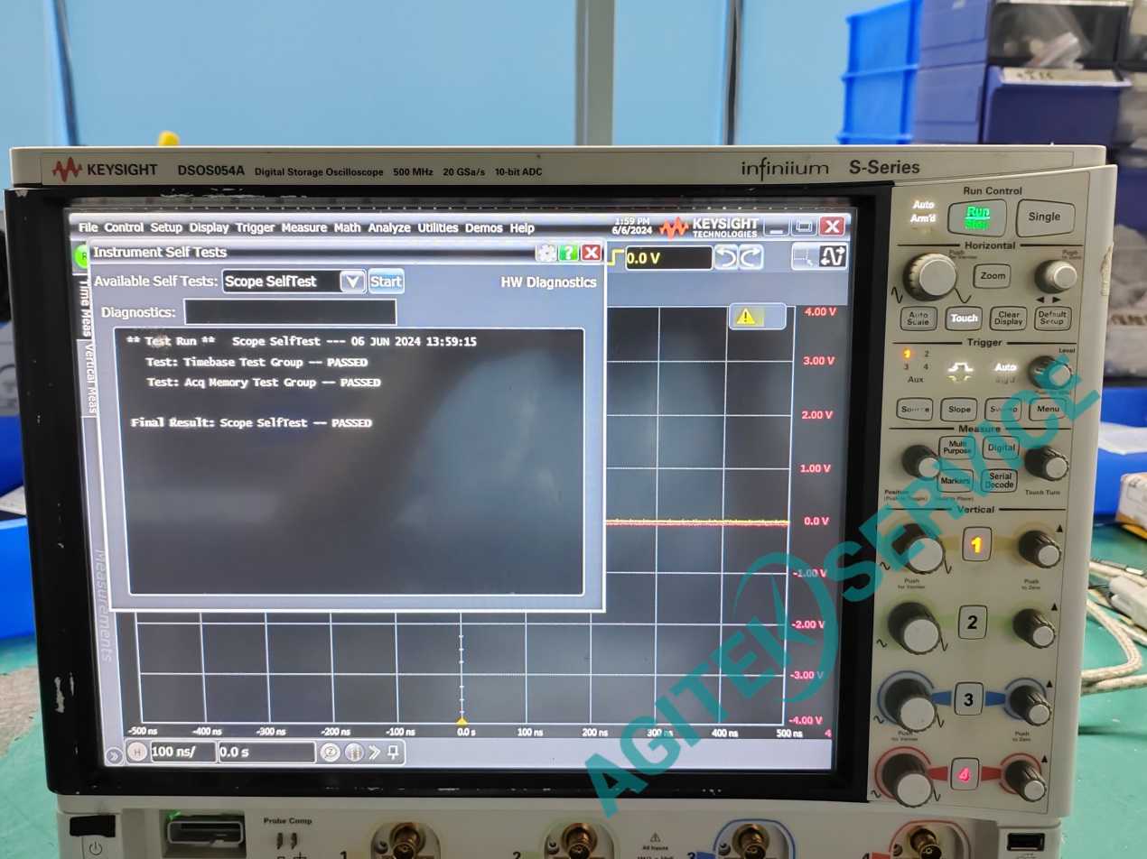 是德DSOS054A示波器自检报错维修