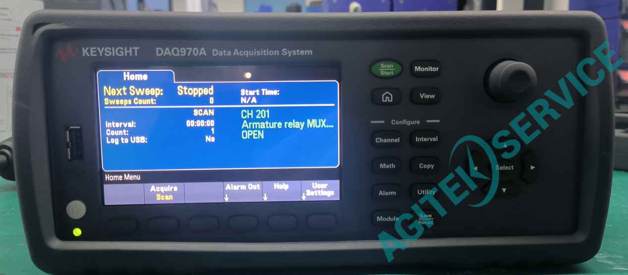是德数据采集器DAQ970A开机报错维修