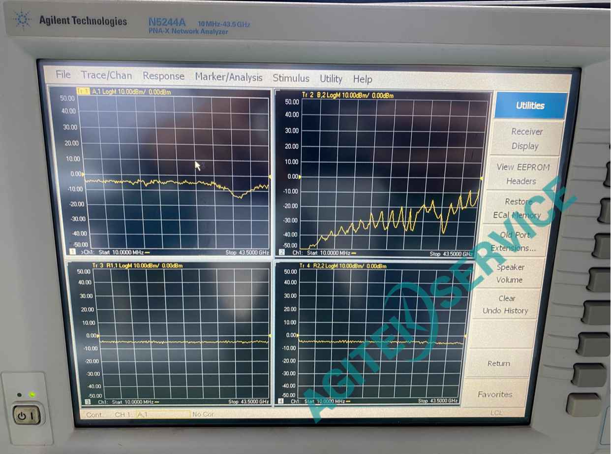 Agilent安捷伦N5244A 43.5GHz网络分析仪2端口输出功率低维修案例