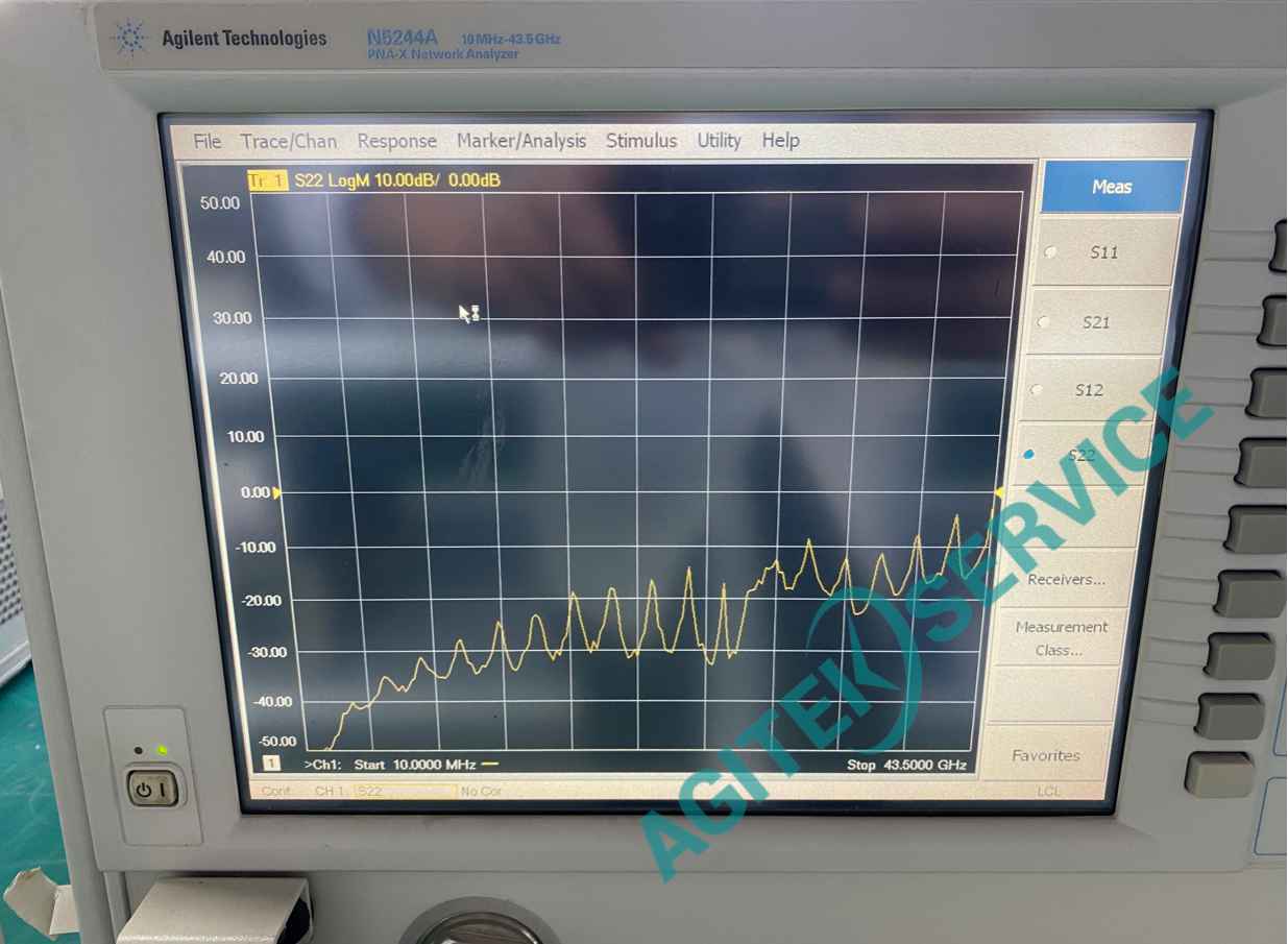 安捷伦N5244A 43.5GHz网络分析仪2端口输出功率低维修