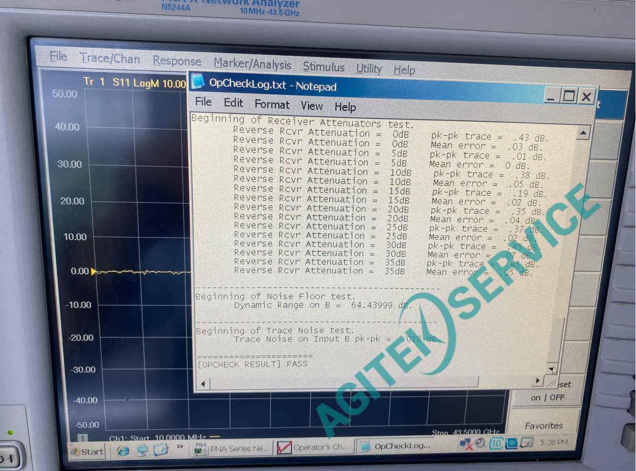 安捷伦N5244A 43.5GHz网络分析仪2端口输出功率低维修