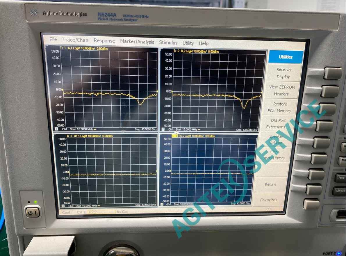 安捷伦N5244A 43.5GHz网络分析仪2端口输出功率低维修