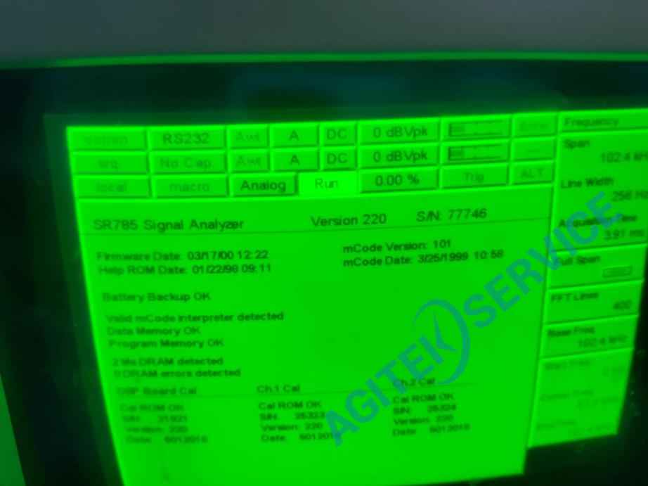 斯坦福SR785动态信号分析仪开机花屏维修