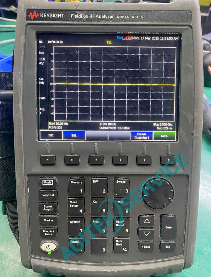 是德科技N9914A射频分析仪迹线异常维修
