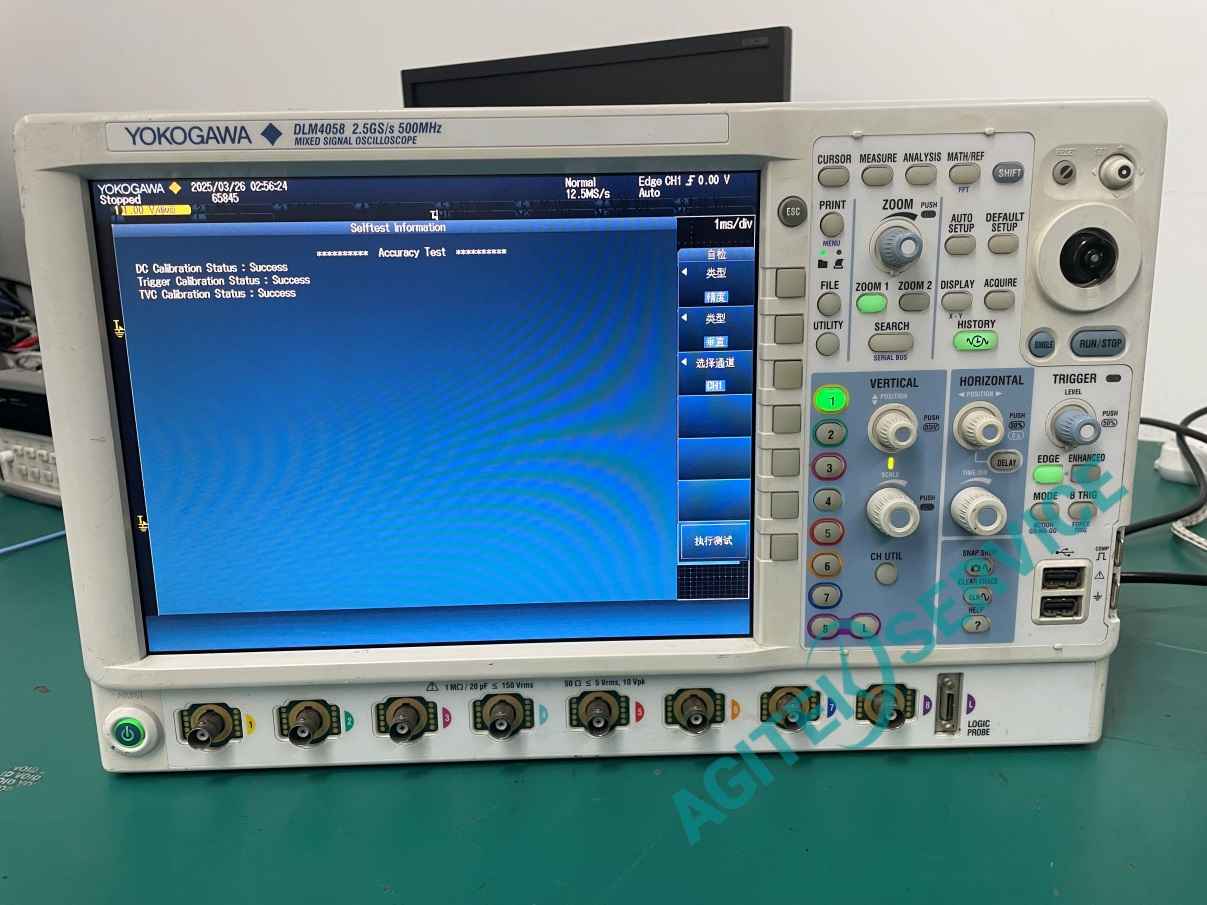 横河DLM4058示波器无法开机维修案例